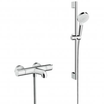 Pack Ecostat 1001 cl Mezclador termostático de baño/ducha + conjunto de ducha Crometta Vario