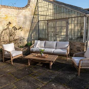Quay 3 Seat Sofa Set in Linen