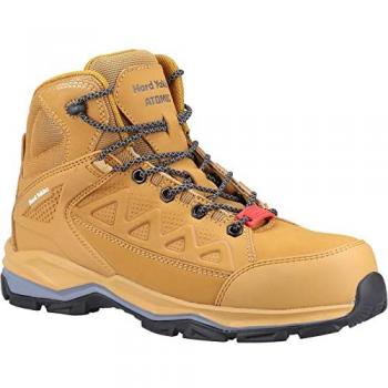 Hard Yakka Atomic Leather Wheat Safety Boots
