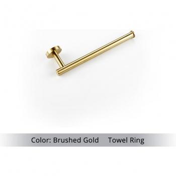 Round Toilet Paper Holder and Hand Towel Bar Kit