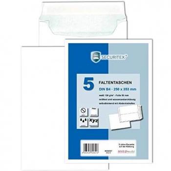 Sachet d'expédition à soufflets SECURITEX C4 blanc sans