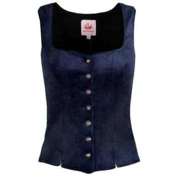 Spieth & Wensky Fliss Samtkleid – Dunkelblau (46) Damen
