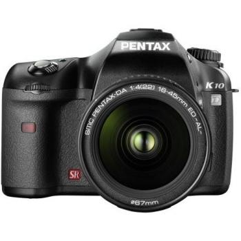 Pentax K10D Spiegelreflexkamera (10 Megapixel, 3D-Bildstabilisator) Gehäuse schwarz