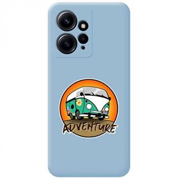 Funda Silicona Líquida Azul Xiaomi Redmi Note 12 4G Adventure Dibujos Estuche Personalizado