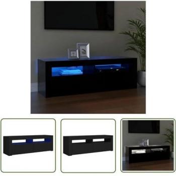 Mobile porta TV con illuminazione LED nera – Vidaxl
