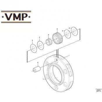 VMP Schubunterlage 17231036 – für A25G, A30C BM, A30G, A25D, A40E und a30 Gelenk Spediteure