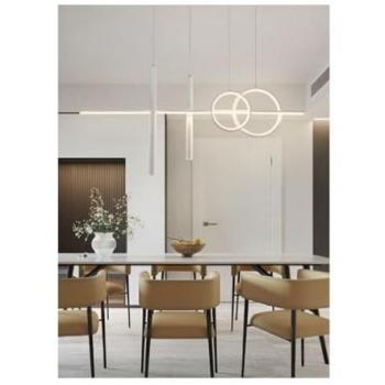 Suspension décorative à cylindres LED – réglage multi‑température