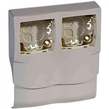 Cadre Plinthe 2p Blanc Legrand 031451 – Pose Le Long des Plinthes, 20 mm, Saillie DLPlus