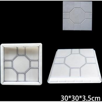 Garden Path Concrete Brick Mold - Middle Hole Shape