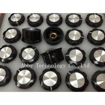 50pcs A03 Potentiometer Knob Bakelite 4MM-6.4MM Inner Hole (Copper)