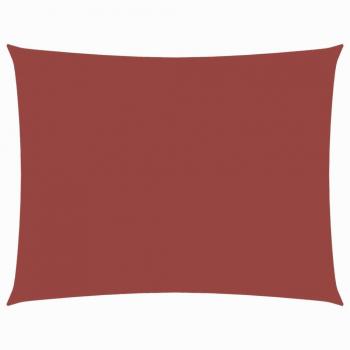 Store de patio en matière oxford – voile de parasol 2,5 × 4,5 m Terre cuite