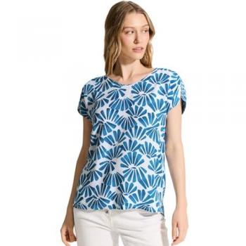 Cecil Printmix Bluse Blau – Damen – Größe XXL bis XS
