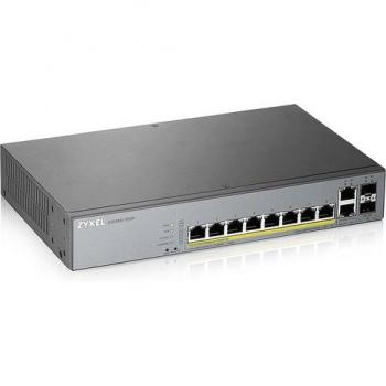 Zyxel GS1350-12HP-EU0101F Commutateur Réseau Géré L2 Gigabit Ethernet avec Alimentation PoE+ et 8 Port