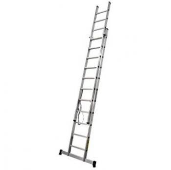 Escalera Aluminio 11 Peldaños Resistente 150 kg