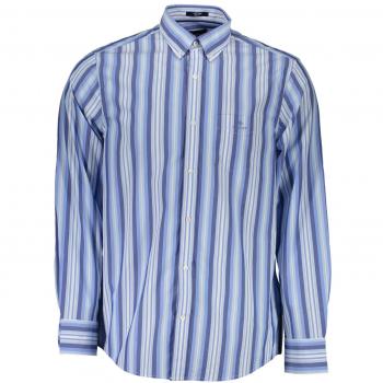 Männliche GANT Langärmlook Bluse 21013033130 – Blaue Variante