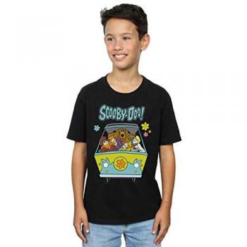 Scooby-Doo Mystery Machine Boys' Shirt – Black