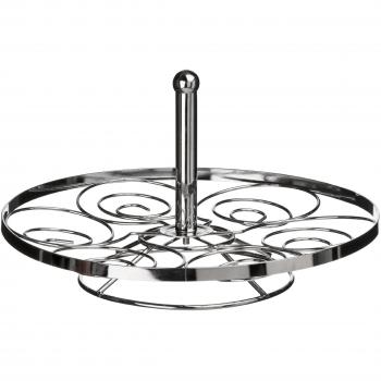 Swirl Chrome 6 Cup Cake Stand