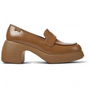 CAMPER Thelma - Loafers for Women - Brown, size 39, Smooth leather