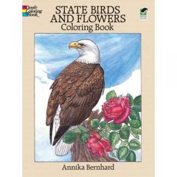 State Birds and Flowers Coloring Book, by Annika Bernhard
