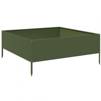 Macetero Terraza Jardín Oliva – Banco Elevado 100×100×25 cm
