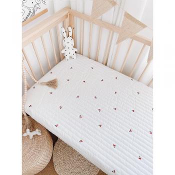 Thick Cotton Baby Crib Mattress Cover Cherry Star Flower 60x120
