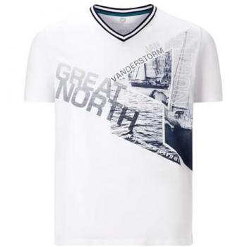 V-Shirt JAN VANDERSTORM T-Shirt BRYNO Gr. 5XL, weiß