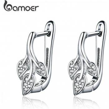 Orecchini foglia in zirconia cubica BAMOER