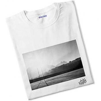 Femme Sport en Beauté T‑shirt Noir-Blanc Rugby
