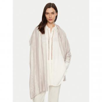 Sciarpa Stola Liu Jo Logo All Over Beige/Rosa Antico