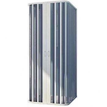 Nova 70x80 Duschbox mit 3‑seitiger Faltschale – Idralite PVC, 185 cm