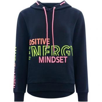 Sweatshirt mit Neon-Applikation Positive Energy
