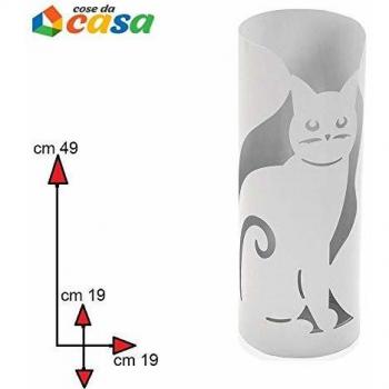 Portaombrelli Gatto Bianco - 49x19x19 cm