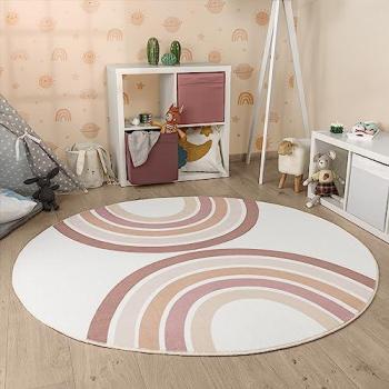 Rundes Regenbogen-Spielmatte 12 mm – Paco Home Niloya 361