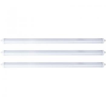 Lampada Industriale Anti‑Umidità 48W Bianco 150 × 6,5 × 5,8 cm (Set di 3)
