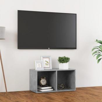 VidaXL Mueble para TV de aglomerado gris hormigón 72x35x36,5 cm