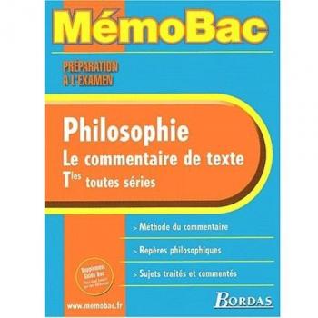 MEMO PREPA.EXAM.PHILO COMMENTAIRE TEXTE