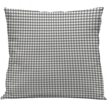 Funda de Cojín Vichy Gris Lavable