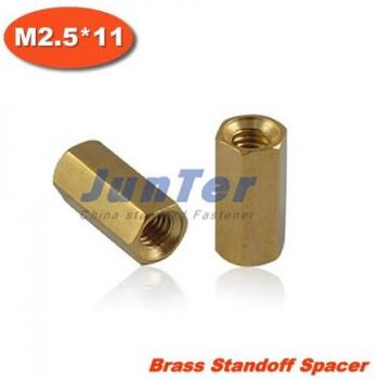 100pcs M2.5 Female-Female Brass Standoff Spacer 11mm