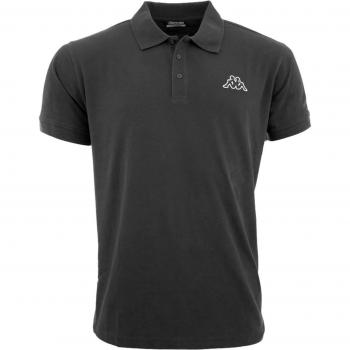 Polo Kappa Peleot, T-shirt nera da uomo