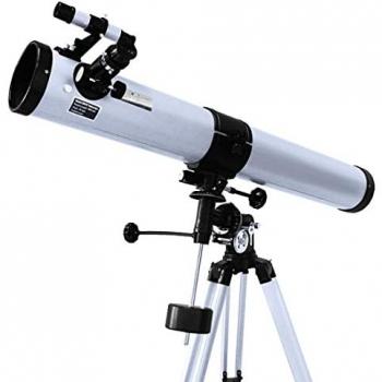 Pack Télescope Réflecteur Universe 900-76 + 4 Oculaires + 2 Lentilles + Filtre + Chercheur + Monture Equatoriale + Trépied
