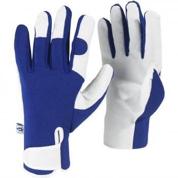 Kew Gardens Classic Leather Palm Gardening Gloves with Touchscreen Capability