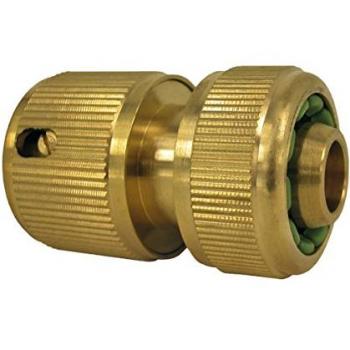 Fukana Messing Schlauchanschlussstück 1/2 mit Wasserstop für Gardena