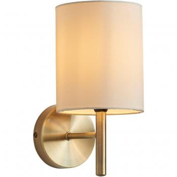 Aplique de pared Brio, latón envejecido, 1 luz E14