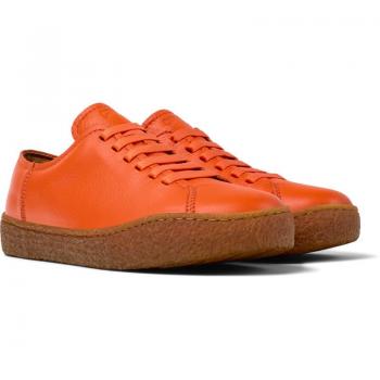 Sneakers de piel camper mujer Peu Terreno naranja