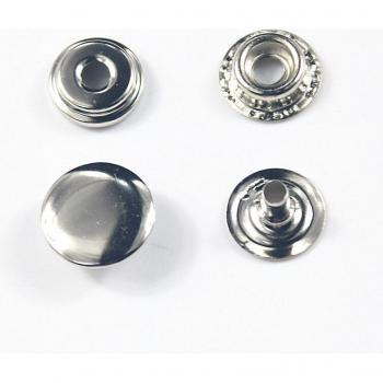 Metal Snap Fasteners 50 Set - 15mm Press Studs with Fixing Tool