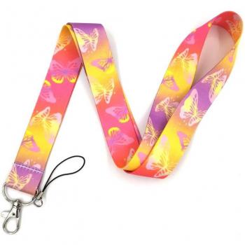 Colorful Butterfly ID Badge Holder