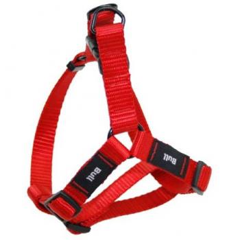 Arnés de nylon liso para perros color Rojo