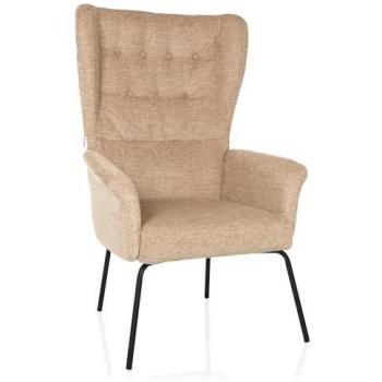 Hjh LIVING Loungesessel HAVENIO - Relaxsessel mit Bouclé-Stoff