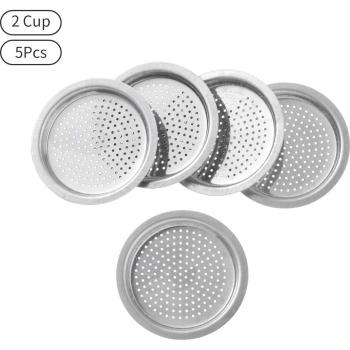 Set de Filtros de Metal para Cafetera y Cocina 5 piezas