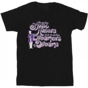 Willy Wonka Dromers Tekst T-shirt 9-11 Jaar Marineblauw
